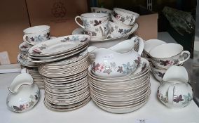 Royal Doulton 'Camelot' part dinner service to include dinner plates, side plates, tea plates,
