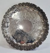Silver salver by Goldsmiths & Silversmiths Company, 112 Regent Street, stamped, 27oz
