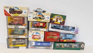 Schuco truck and trailer (boxed), a Corgi Classics GWR AEC 508 forward control 5 tonne cab over, a