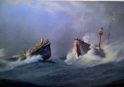 Set of six RNLI colour prints 