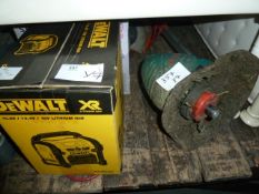 Bosch Combi Trim, a DeWalt 10.8V/14.4V/18V lithium iron radio (boxed), a laser level kit, a Wolcraft