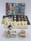 Cigarette card album to include famous film scenes and film stars, a scrap album of matchbox covers,