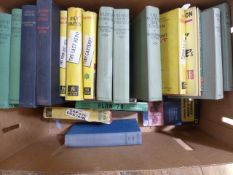Various Golancz yellow jackets, quantity of Dornford Yates and other detective novels (1 box)