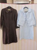 Susan Small brown long sleeved dress, a Susan Small blue dress with matching jacket and a light blue