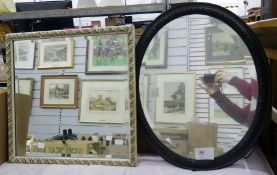 Oval mirror and a picture frame (2)