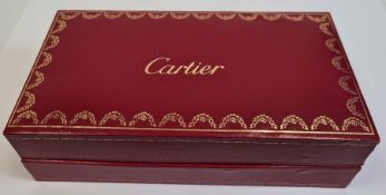 Cartier red rectangular jewellery box (empty)