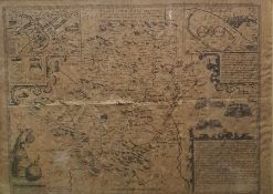 After John Speede  Engraved map  