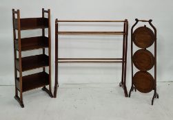 Towel airer, open bookcase and folding cakestand (3)