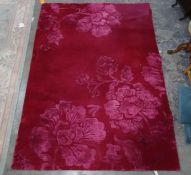 Modern pink rug, 172cm x 243cm