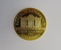 Austrian Gold 1oz 2009 100 Euro Wiener Philharmoniker coin in plastic case