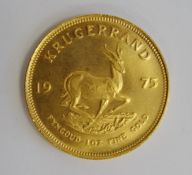 South African 1975 gold Krugerrand