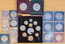 Large quantity of coins including 1950 and 51 spec sets 1937 specimen set including maundy pre 20