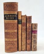 Five antiquarian books to include:- Gibbon, Edward 