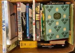 Assorted books on various subjects to include the RAF, Wisden 1980, Formula One racing, Christopher,
