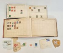 Two albums and a small quantity of loose stamps on and off paper, mostly low values, the albums