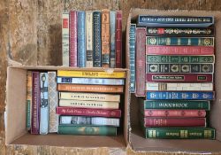 Folio society to include Mark Twain, Laurie Lee, DeFoe, Fanny Burney, etc (3 boxes) please note