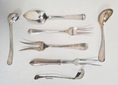 Quantity of Dutch silver to include a Dutch silver tablespoon marked VK, lion rampant and dated