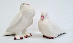 Pair of Casa Pupo pottery white glazed birds (2) Condition ReportNo obvious damage. See additional