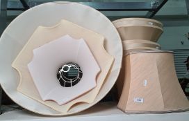 Various lampshades of various sizes (7)