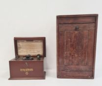 BBC Gecophone Crystal Set No.1 and a stained wood  box