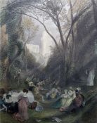 After Calvet Five framed prints  Billingsgate, St Paul's, Southwark, view from Richmond Hill,