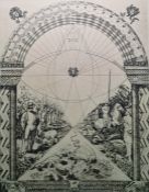 Casper Johnson (20th century school) Limited edition print  Soldiers under arch, limited edition 2/