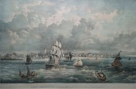 After W S Hedges Coloured engraving  