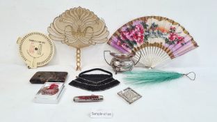 1920's silver two-handled sugar bowl on splayed feet, Sheffield 1921, makers JE&S, a quantity of