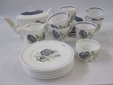 Wedgwood Susie Cooper design 'Glenmist'  tea service for six (and extra saucer) (22)