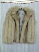 1980's 'Saga' blue fox fur jacket