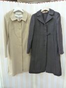 Marella cashmere lady's Crombie-style coat, a dark purple Marni fitted coat and a Di Vita lady's mac