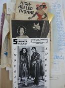 Collected archive/ ephemera on the history and details of corsets dating from Victorian, Edwardian