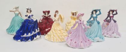 Coalport figures 'Scarlet', 'Classic Elegance Summer Breeze', 'Classic Elegance Many Happy Returns',