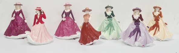 Royal Worcester figures 'Holly', 'Sarah' limited edition of 1200, 'Poppy' limited edition of 1200,
