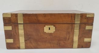 19th century brass-bound writing slope