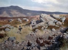 R. Mophall Limited edition colour print Grouse - signed in pencil and numbered 377/650  and
