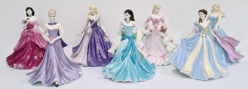 Coalport figures 'Heather' Figurine of the Year 2011, Classic Elegance 'Forever Yours', Classic