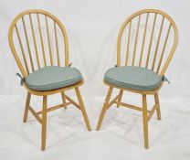 Set of four modern stickback chairs (4)