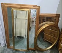 Five assorted mirrors (5)