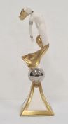 Tim Perks for Cosmic Design Works porcelain figure 'Moonlight', the nude female figure standing on