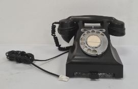 GPO black bakelite telephone