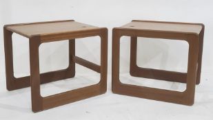 Pair of mid 20th century teak G-Plan style coffee tables (2)