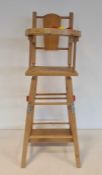Doll's fold-up highchair
