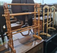 Beech towel rail and a pine towel rail (2)