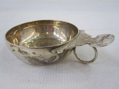 A late 20th century silver wine cup, London 1993, maker J A Campbell, 3.2toz, 2.5cm high, 11.4cm