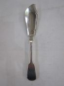 Victorian silver butter knife, Chester, maker John Walker (?), 18cm long approx, 1.29ozt