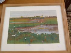 B Arauyi (contemporary school) (Austrailian)  Watercolour and gouache  