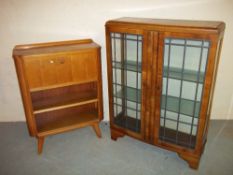 TWO DISPLAY CABINETS