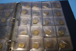 AN ALBUM OF BRITISH PRE-DECIMAL COINS, ½ PENNY - CROWN