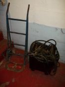 A HEAVY DUTY OIL COOLED ELECTRIC WELDER AND A SACKTRUCK